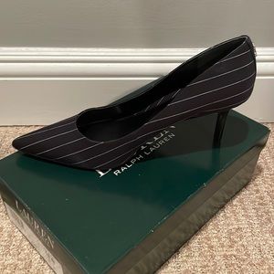 Ralph Lauren Pinstripe Heel